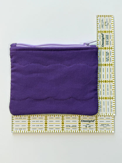 Handmade Fabric Coin Purse with Colorful Pebbles